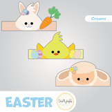 Easter Printable Crowns Craft | MINIMAL PREP | Bunny | Chi