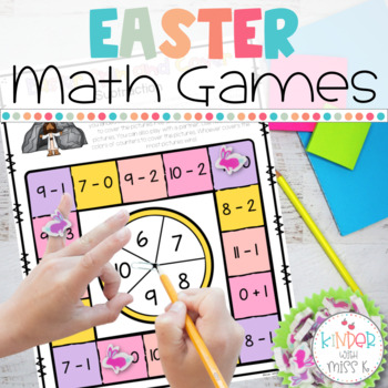 Preview of Easter Printable Math Center Activities and Games