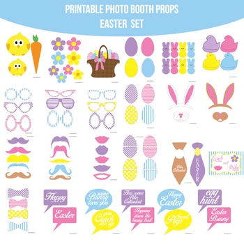 easter photo booth props