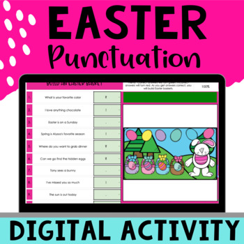 Preview of Easter Punctuation Activity Digital 