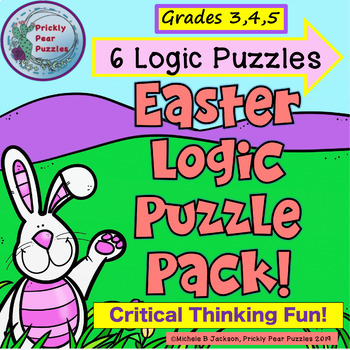 Preview of Easter Logic Puzzles- Spring Activities for Fast Finishers - Brain Busters - Fun