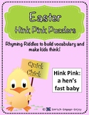Easter Puzzler FREEBIE Hink Pink Brain Teaser
