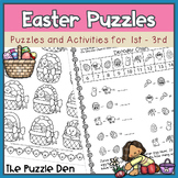 Easter Full Page Puzzles for Grades 1 to 3