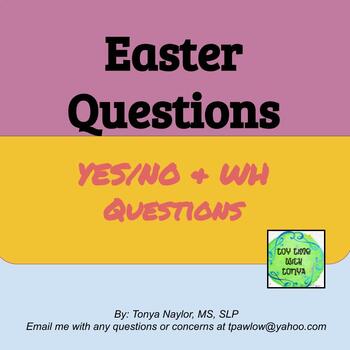 Preview of Easter Questions (Yes/No & What)