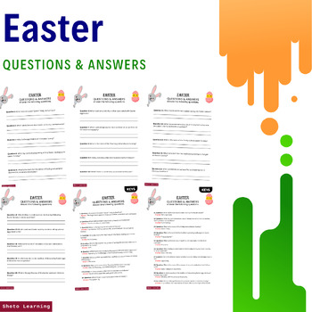 Preview of Easter Questions and Answers Worksheet: Explore the Meaning of the Holiday!