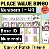 Easter Rabbits Place Value BINGO Numbers 1 to 49 Kindergar