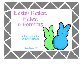 Preview of Easter Ratio, Rates, & Percents Task Cards