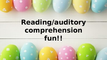Preview of Easter Reading/Auditory Comprehension!!