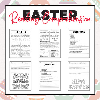 Preview of Easter Reading Comprehension | Easter Activities