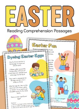 Preview of Easter Reading Comprehension Passages.