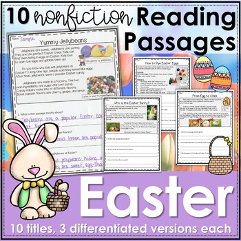Preview of Easter Reading Comprehension Passages