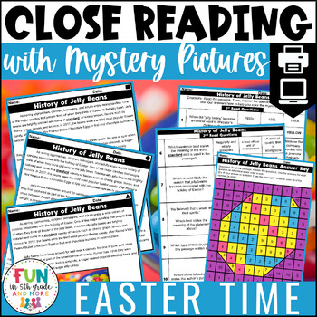 Preview of Easter Reading Comprehension Passages - Close Reading Activities