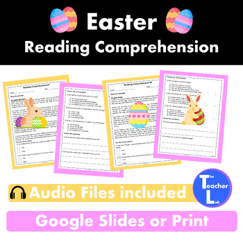 Preview of Easter Reading Comprehension Passages and Questions 2nd, 3rd Grade