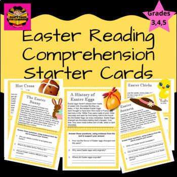 Preview of Easter Reading Comprehension Retrieval Includes Task Cards