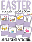 Easter Reading Skills File Folder Tasks (22 Tasks Included)