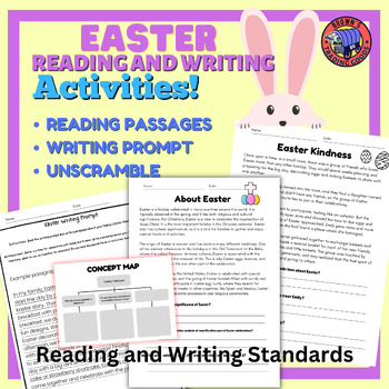 Preview of Easter Reading Comprehension and Writing Prompt | 4th/5th Grade