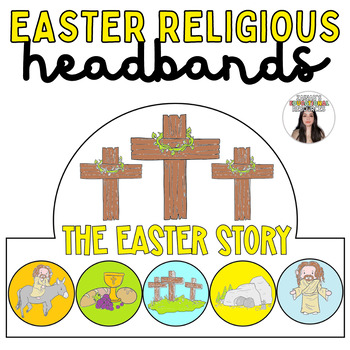 Preview of Easter Religious Christian Craft Easter Story Jesus He is Risen Cross Crown Hat