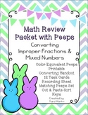 Easter Review Pack with Peeps {Converting Improper Fractio