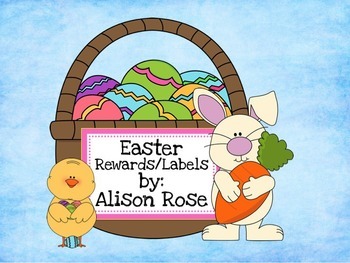 Preview of Easter Rewards or Easter Labels (editable)