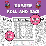 Easter Roll and Race Dice Game | Spring Color by Number | 
