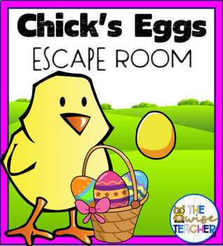 Preview of Easter SPRING - Chick's Eggs Escape Room - Digital & Interactive! 