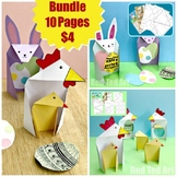 Easter STEAM Activity - Exploring Triangle Cards BUNDLE (L