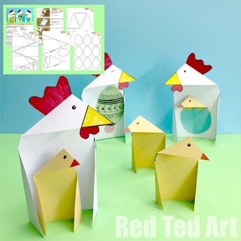 Easter STEAM Activity - Exploring Triangles with 3d Chick Cards (Lesson ...