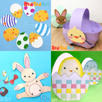 Preview of Easter STEAM Bundle - 8 Top Educational Paper Crafts for Easter & Spring