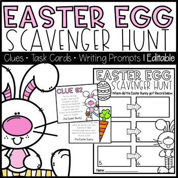 Preview of Easter Scavenger Hunt | East Egg Hunt | Easter Activities