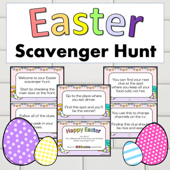Easter Scavenger Hunt FREE by Hands On Teaching Ideas | TPT