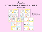 Easter Scavenger Hunt Riddle Clues for Kids Party at Home