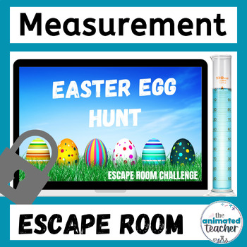 Preview of Easter Science Activity Scientific Measurement Digital Escape Room Middle School