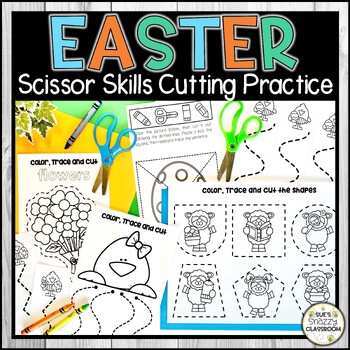 Easter Scissor Skills Cutting Practice | No-prep Fine Motor Skills Activity