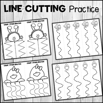 Easter Scissor Skills Cutting Practice | No-prep Fine Motor Skills Activity