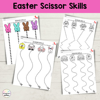 Easter Scissor Skills Cutting Practice