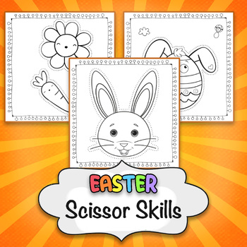 Easter Scissor Skills Cutting Practice