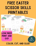FREE Easter Scissor Skills Worksheets