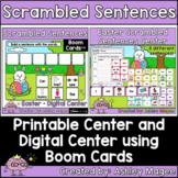 Easter Scrambled Sentences Center - Printable and Digital 