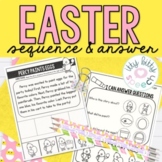 Easter Sequence & Answer for Speech Therapy (+BOOM Cards)