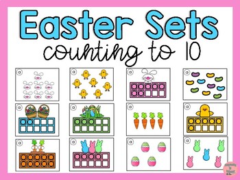 Easter Sets! Counting to 10 by Erika Deane | TPT