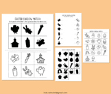 Easter Shadow Matching Game Cut and Paste Activities Match