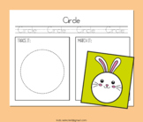 Easter Shape Bunny Math Craft Cut Matching Tracing April A