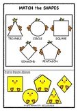 Chick Shapes Sorting Activity