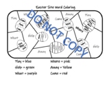 Easter Sight Word Coloring Page