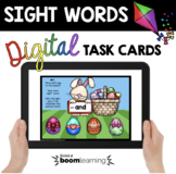 Easter Sight Words - Boom Cards - digital task cards - hig