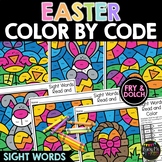 Easter Sight Words Color by Code Activity | Coloring Works