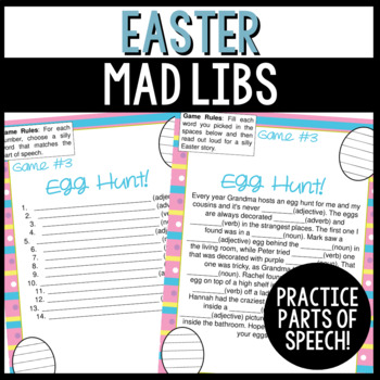 Easter Mad Libs. No preparation required. by OhMyWorksheets