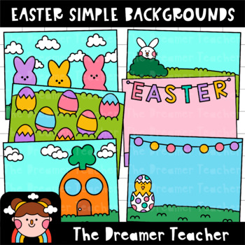 Preview of Easter Simple Backgrounds Clipart
