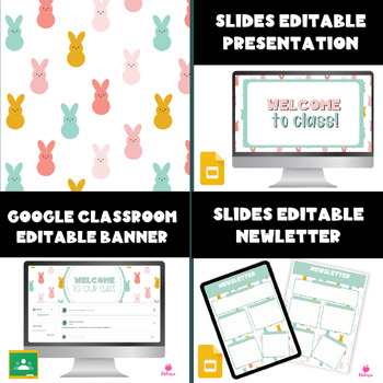 Preview of Easter Slides Templates | Easter Newsletter | Easter Headers 3 in 1