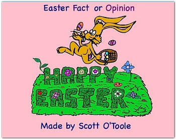 Preview of Easter Smartboard Fact or Opinion Language Arts Lesson